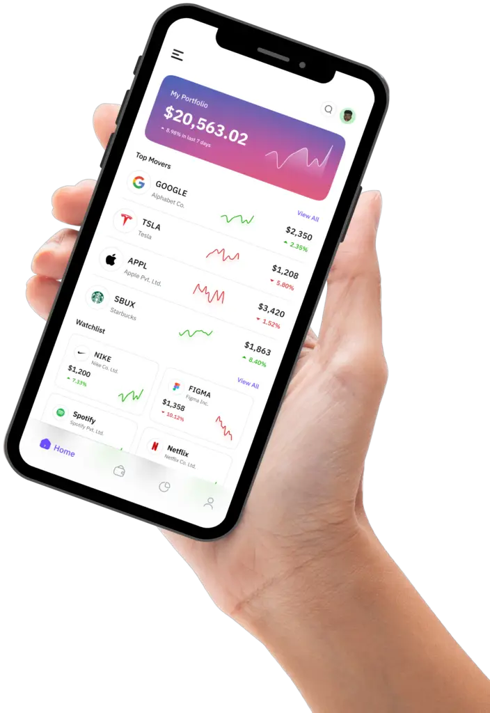 Vertex RailCore platform mockup on mobile device